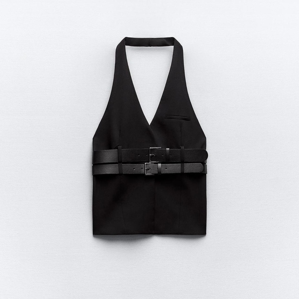 Zara belted top never worn new w tags